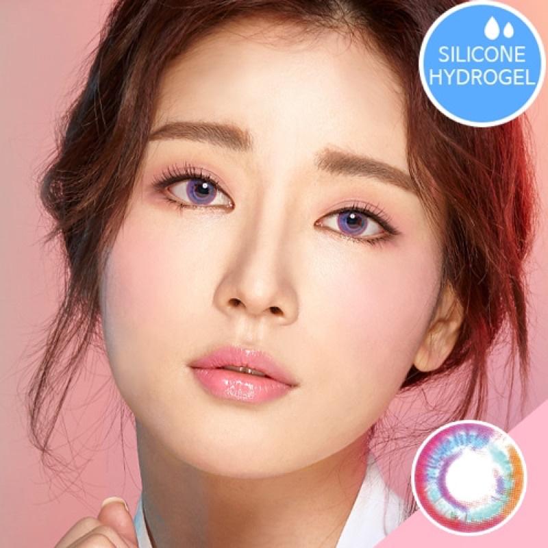 Luna Prism Pink 0 độ Kính Áp Tròng FAIRY SHOP CONTACT LENS màu hồng