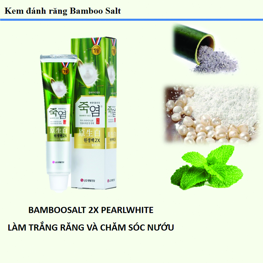 Kem đánh răng Bamboo Salt Muối Tre Làm Trắng Răng và Chăm Sóc Nướu - 120g