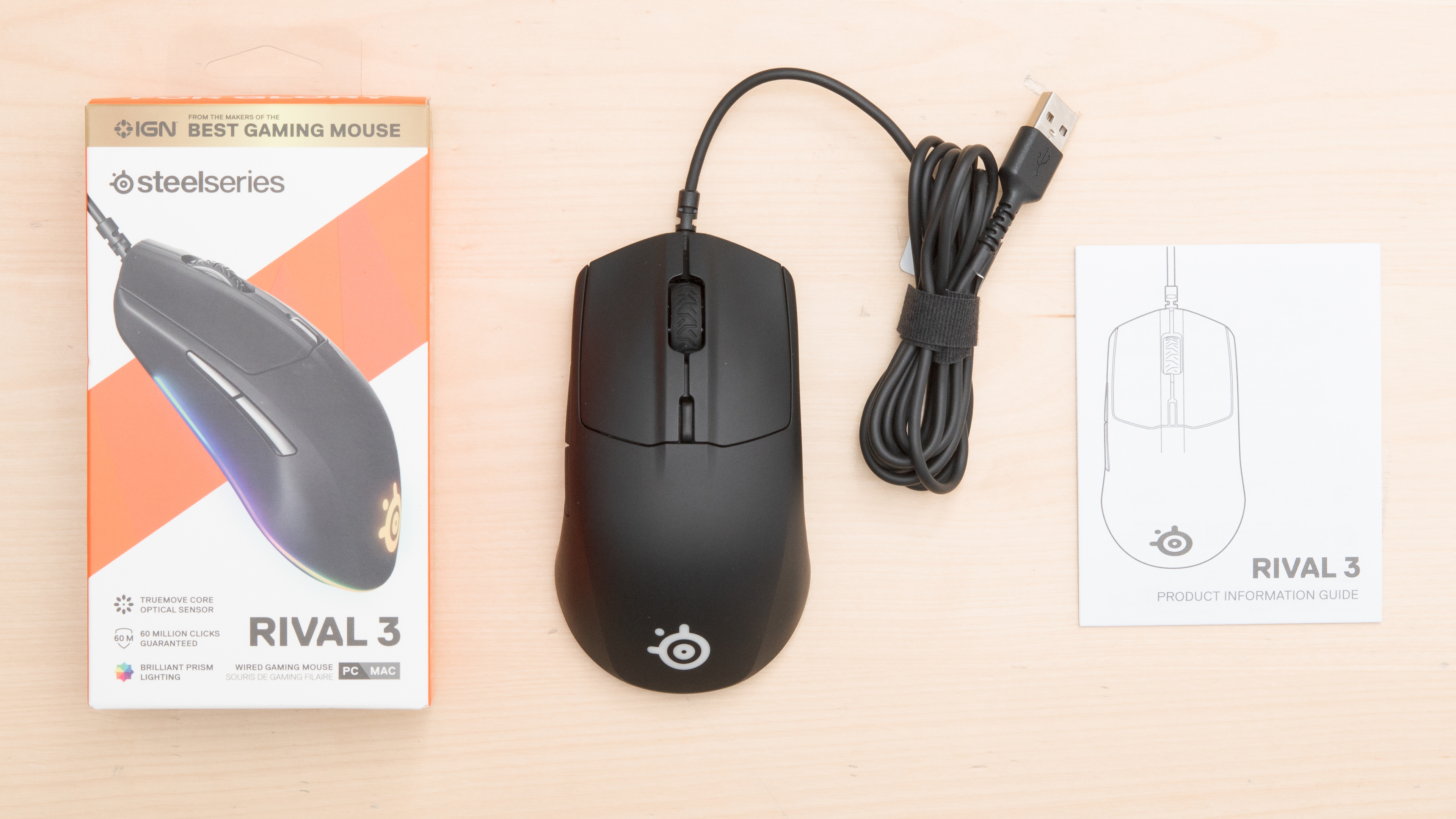 Chuột Steelseries Rival 3, Hàng chính hãng.