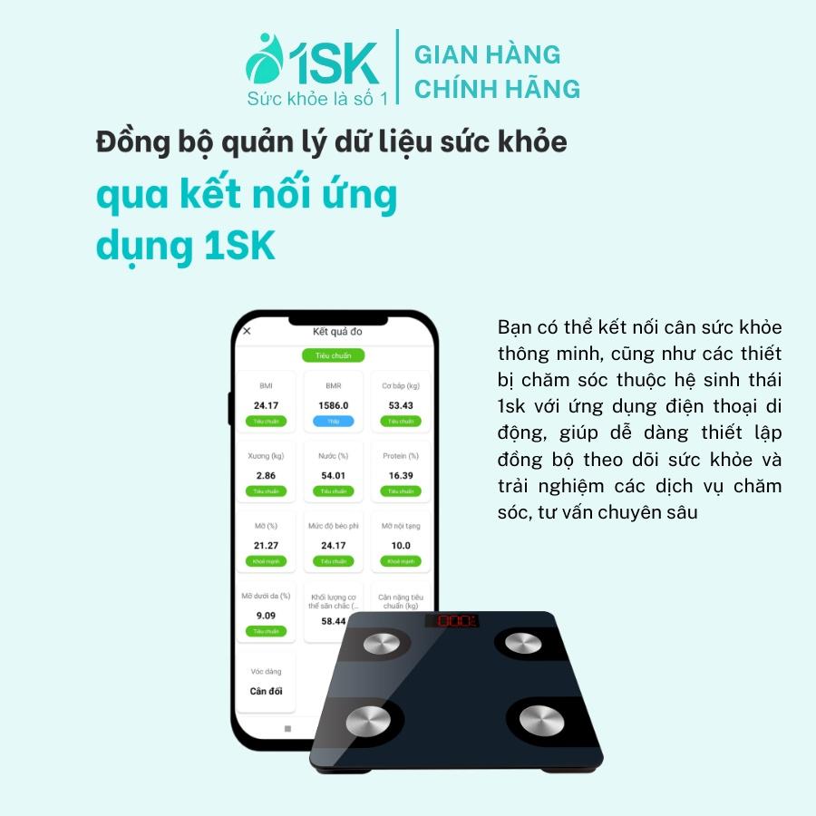 Cân điện tử 1SK CF398BLE cân sức khỏe thông minh