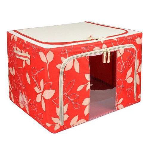 COMBO 2 TÚI ĐỰNG QUẦN ÁO KHUNG THÉP 66L-LIVING BOX 66L - Giao mẫu ngẫu nhiên