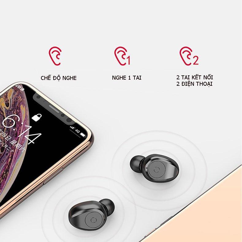 Tai Nghe Bluetooth 5.0 S11 Chất Lượng Cao - Chống Nước IPX5 - Nghe 90h - Tích Hợp Micro - Tự Động Kết Nối - Tương Thích