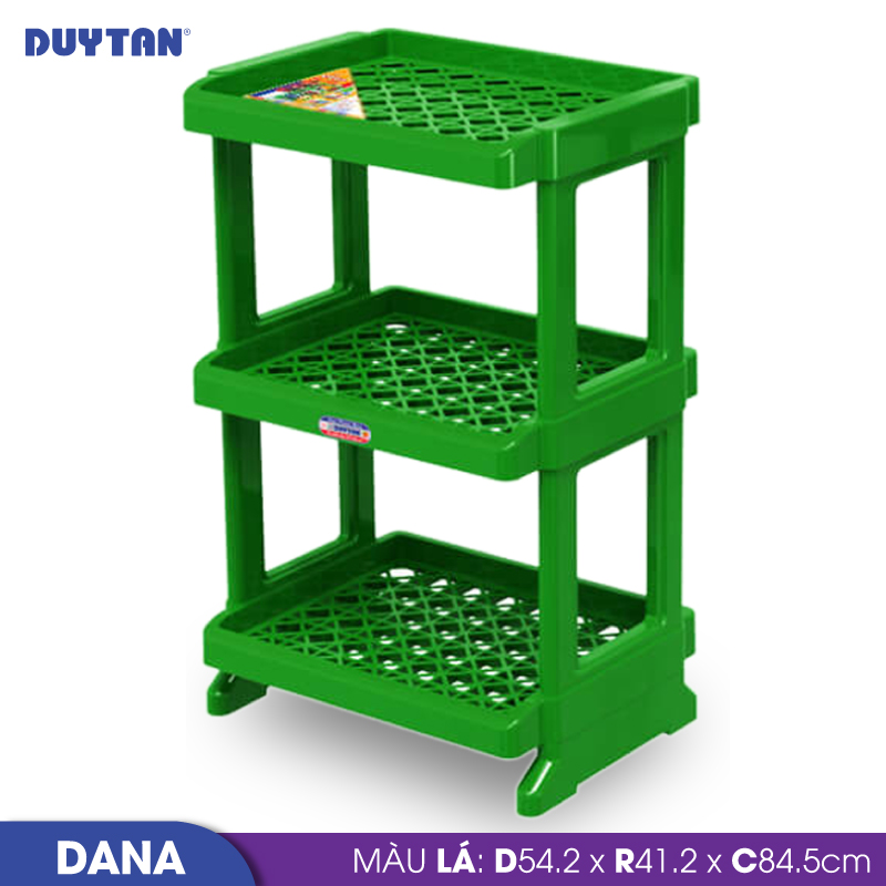 Kệ Dana nhựa Duy Tân 3 tầng (54,2 x 41,2 x 84,5 cm) - 08463 - Hàng chính hãng