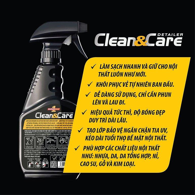 Dung Dịch Làm Sạch Và Chăm Sóc Nội Thất Super One Clean And Care Detailer – Interior