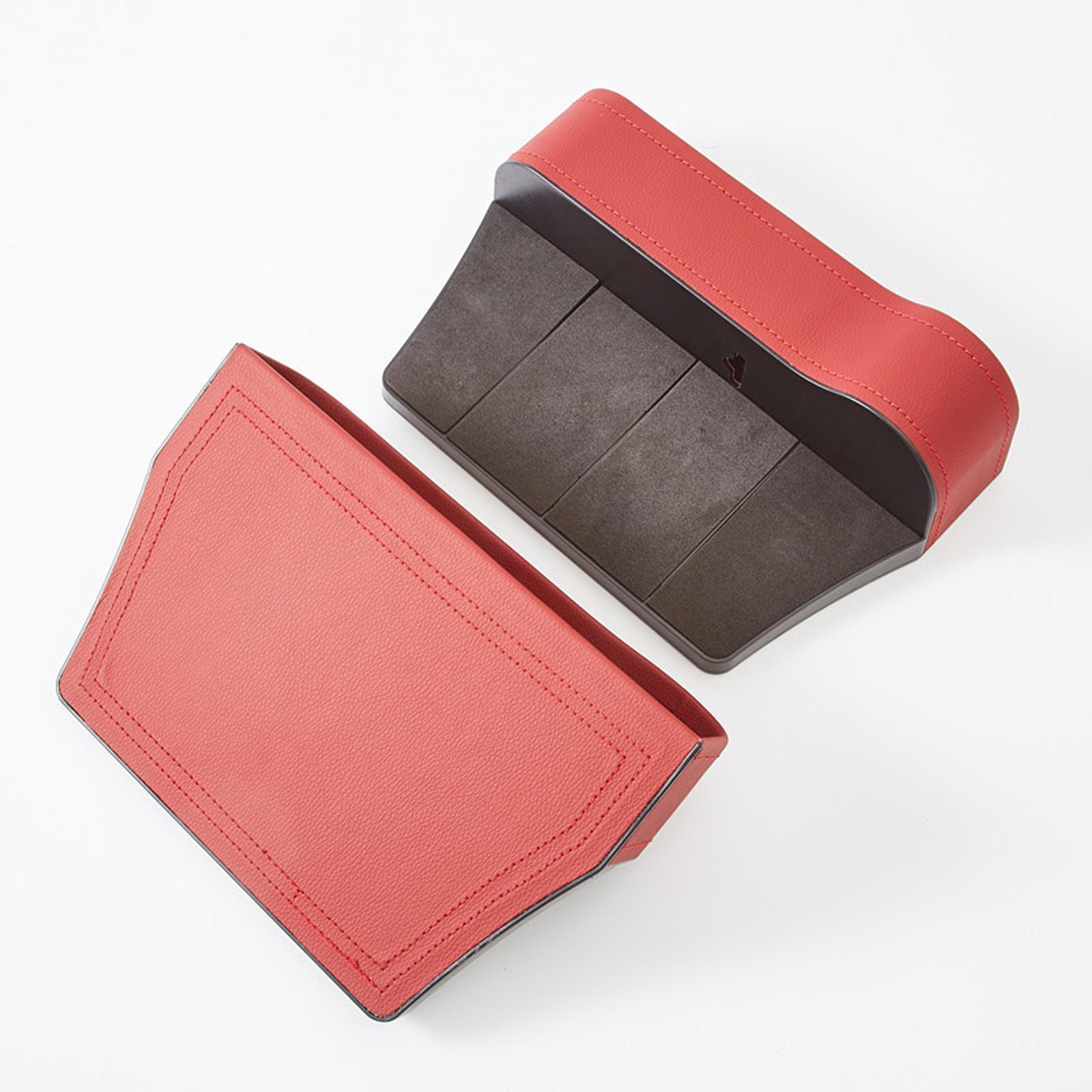 2Pc Car Seat Organizer Accessories Leak Proof Fits for Sunglasses Wallet Key