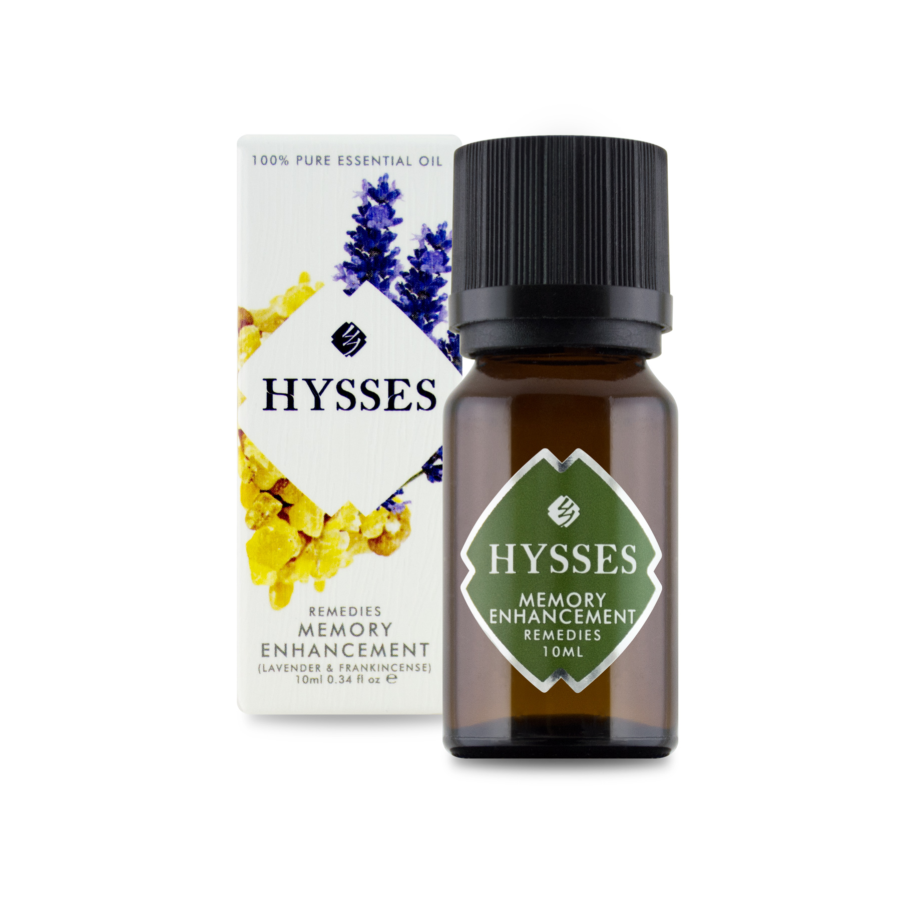 Tinh Dầu Cao Cấp Hysses Remedies Memory Enhancement Cải Thiện Tinh Thần, Hỗ Trợ Trí Nhớ, Giúp Tập Trung Với Tinh Dầu Oải Hương & Trầm Hương Hữu Cơ Tự Nhiên