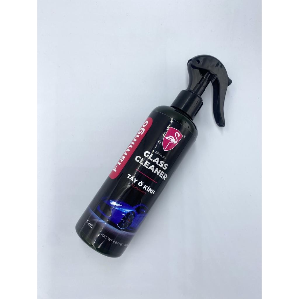 Bình xịt tẩy ố kính ô tô Flamingo F188 dung tích 230ml làm sạch kính, cặn canxi, chống đốm đọng nước