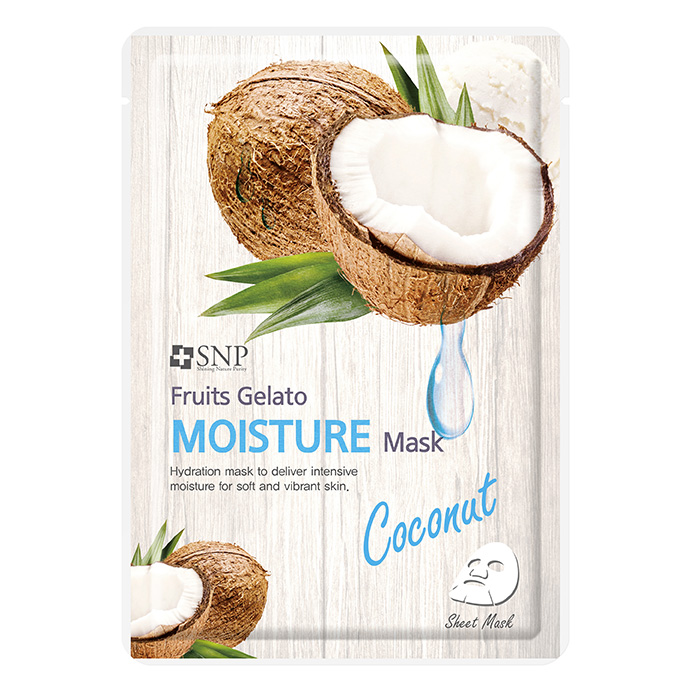 Combo 10 Mặt Nạ Dưỡng Ẩm Tinh Chất Dừa SNP Fruits Gelato Moisture Mask