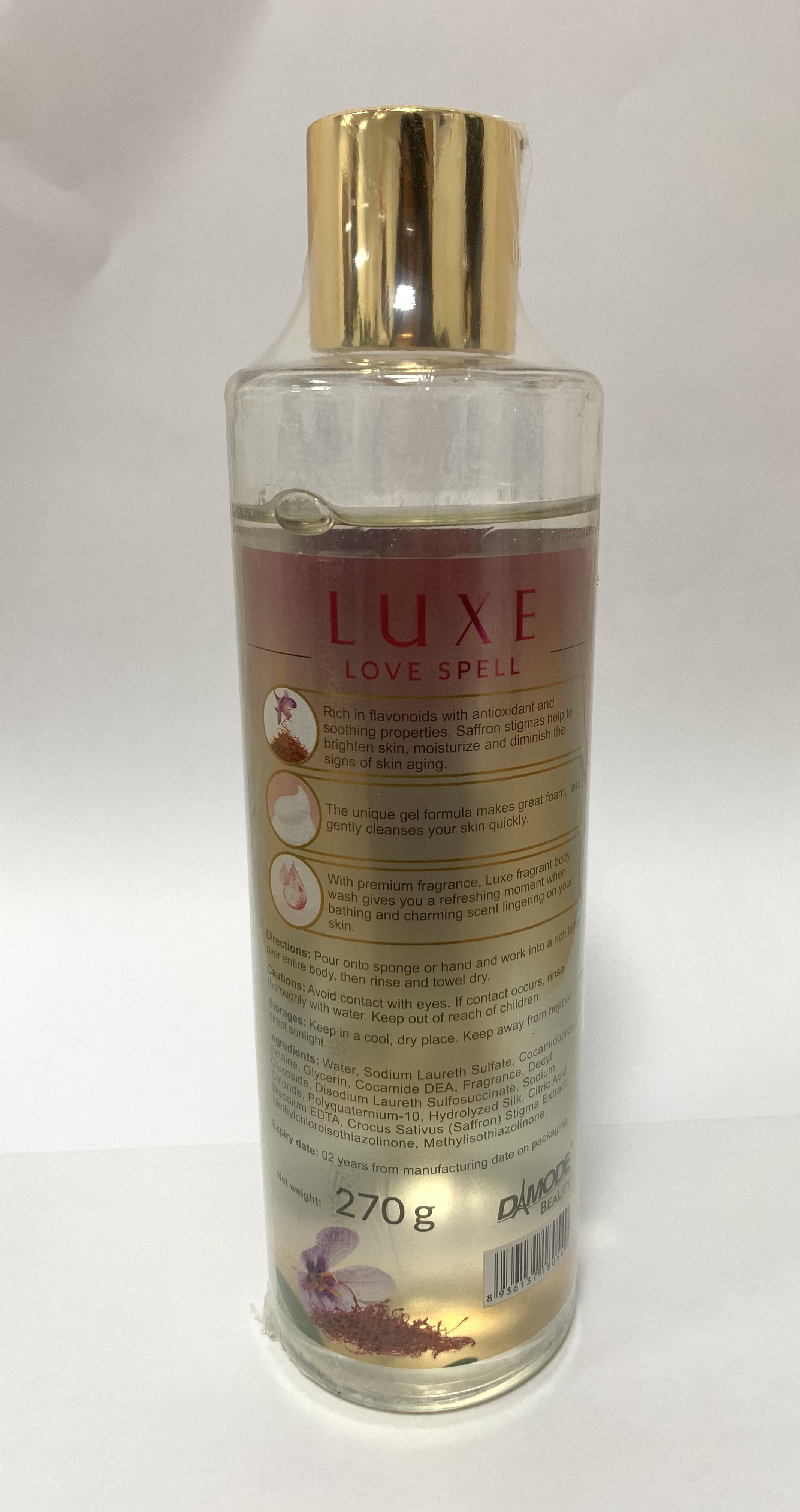 Sữa tắm hương nước hoa cao cấp độc quyền Damode luxe 265ml dành cho nữ