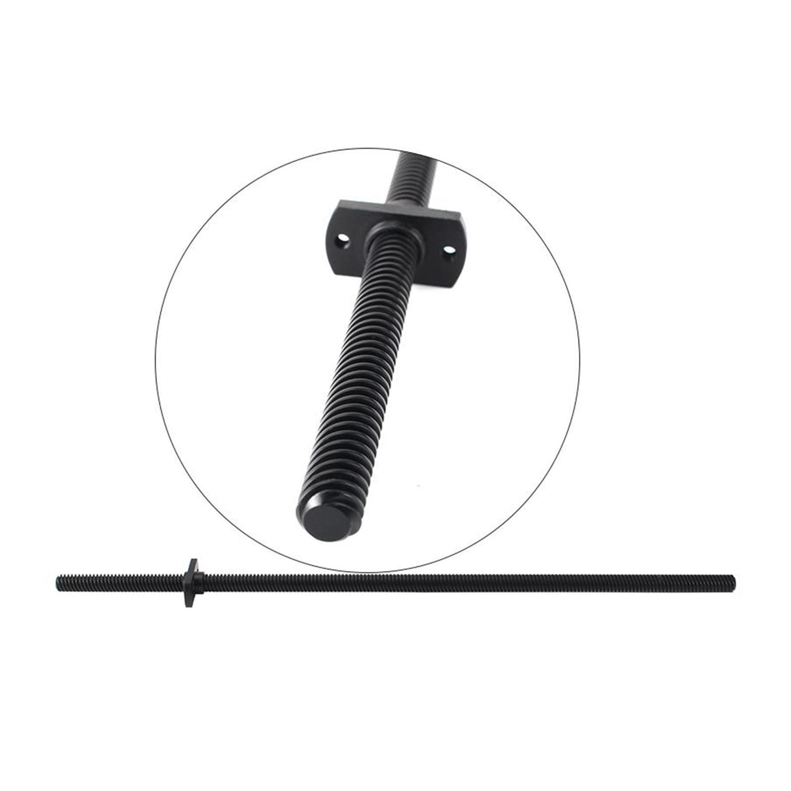 Black T8 PTFE   Screw Rod 8mm w/ Nut for  Ender3 V2 3D Printer Parts