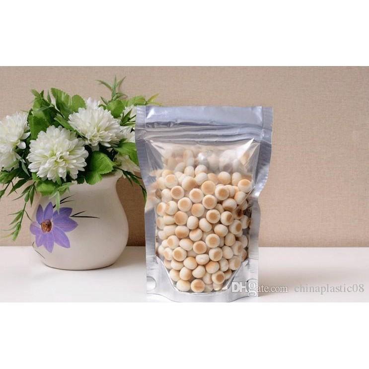 1kg túi zip bạc 1 mặt bạc 1 mặt trong - Plastic bag