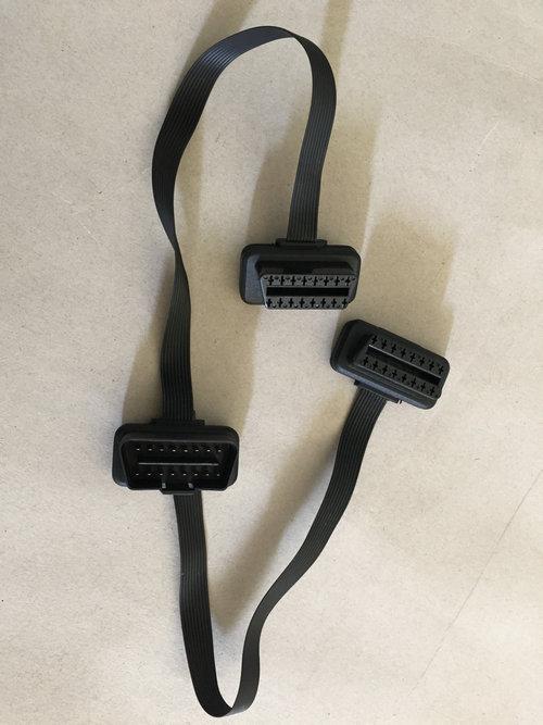 Dòng phẳng siêu mỏng phong cách mới nhất ELM327 OBD2 một điểm hai dòng mở rộng dòng chuyển đổi lái xe máy tính GPS dòng chuyển