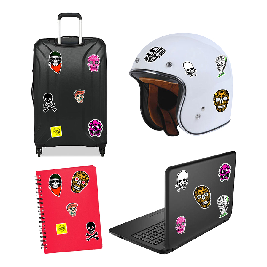 Set 100 Sticker - Skull