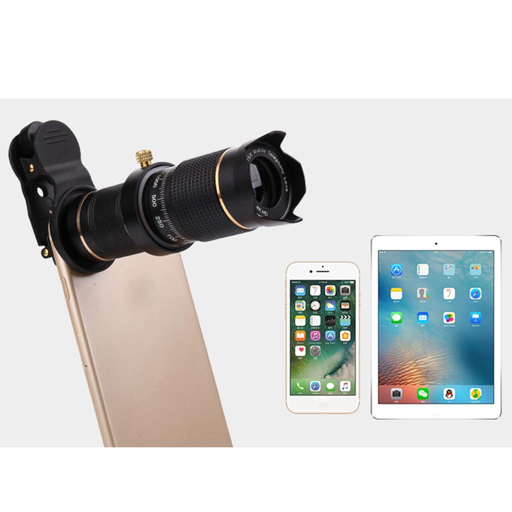 Cell Phone Camera Zoom Lens Kit, HD 15X/23X Optical Telescope Zoom Lens for iPhone and Other Smart Phones