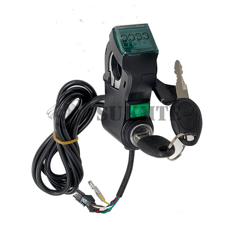 Khóa đánh lửa xe tay ga điện với 2 phím cho Kugoo M4 Pro Xi lanh công tắc khởi động khóa Keys Kick SCOOTER PHỤ TÙNG