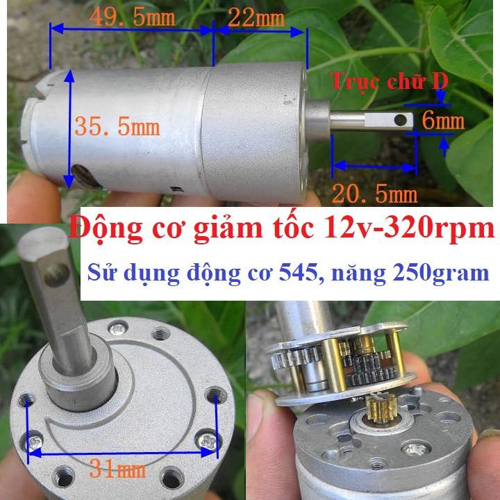 Động cơ giảm tốc cỡ trung Motor 550, 775