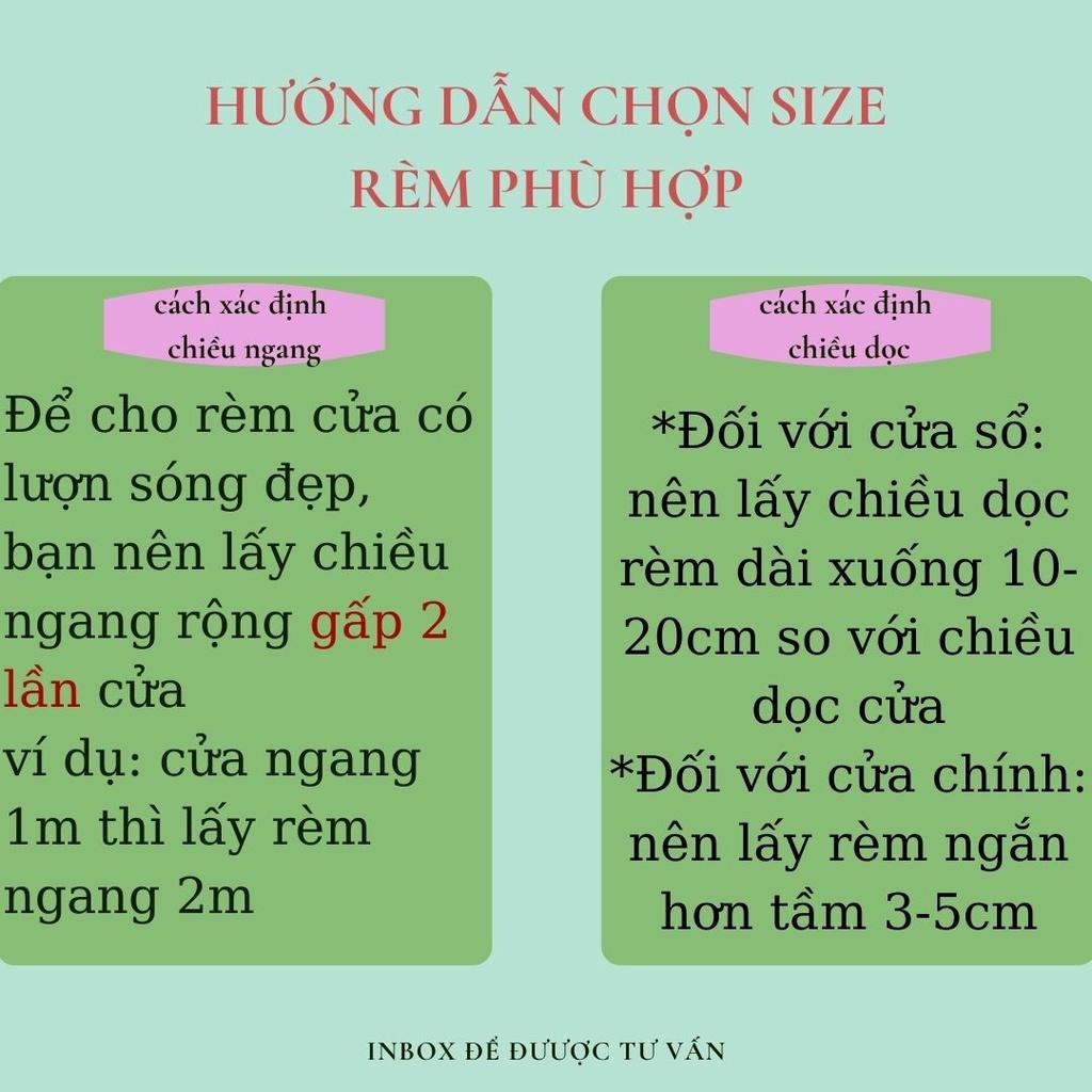 Rèm kẻ caro be che kệ bếp và viền,phong cách vintage chống nắng cao cấp, màn vải treo tường trang trí decor phòng ngủ