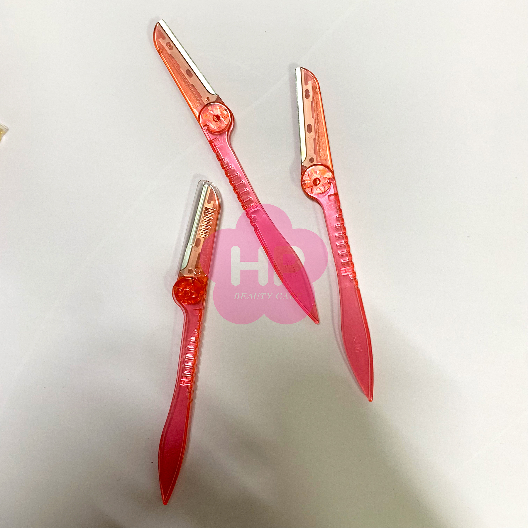Dao Cạo Lông Mày Cán Gập Kai 12433 - 3P (Set 3 cây)