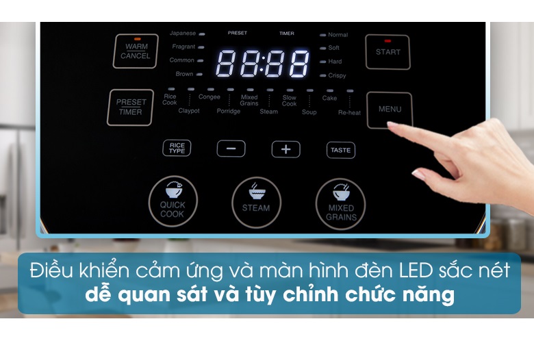 Nồi cơm điện cao tần Sharp KS-IH191V - Hàng chính hãng