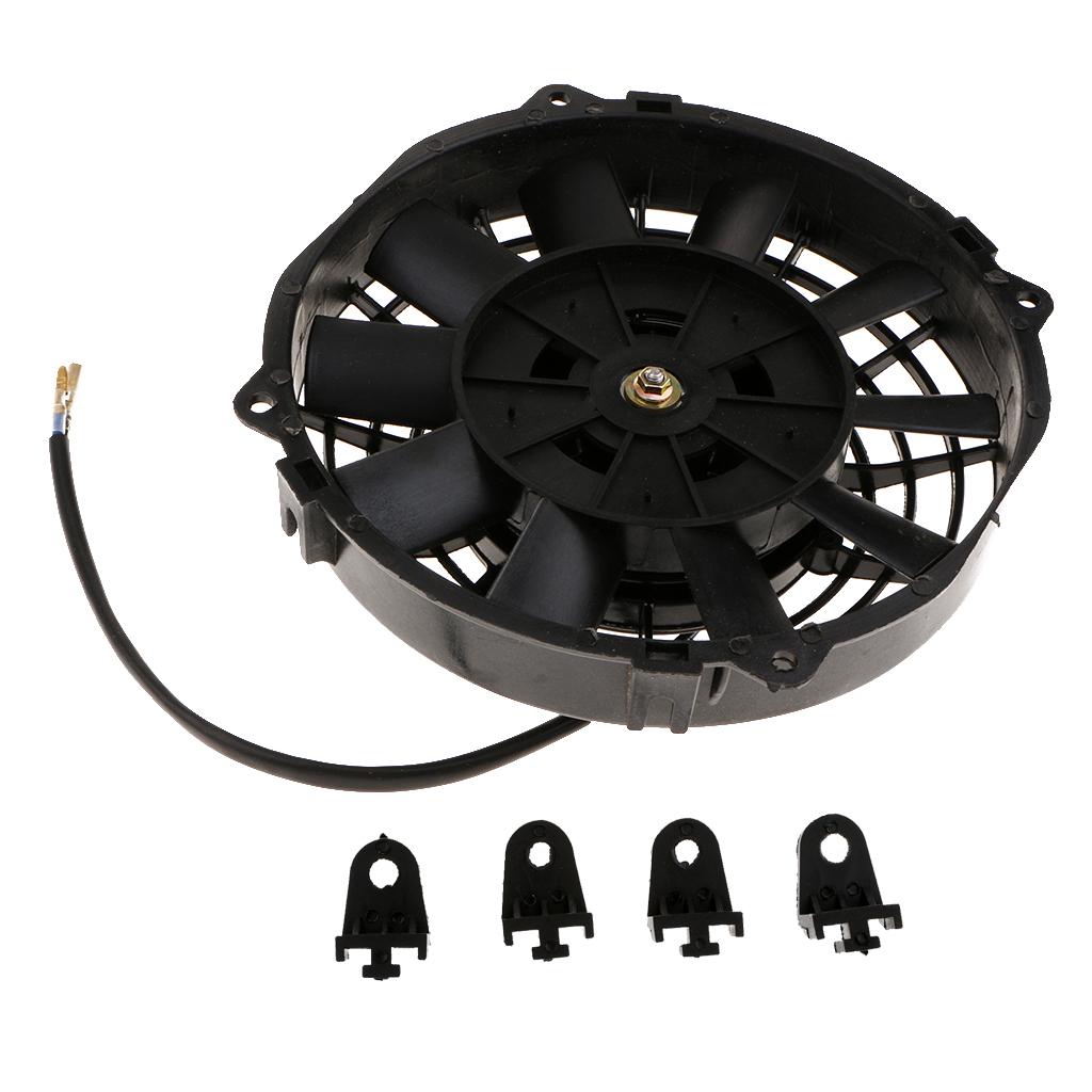 2x8'' Car Motorcycle Electric Radiator Cooling Fan Heat Dissipation 80W 12V