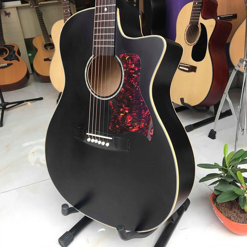 Đàn guitar acoustic kèm compo 7 món: bao dù, capo, miếng dán,phím, dây 1,2, lục giác tài liệu học