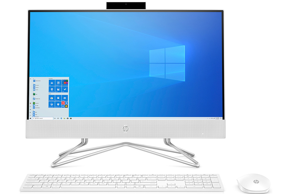 HP AIO 22 df1019d i5 1135G7/4GB/512GB/21.5&quot;F/Touch/WLKB/WLMouse/Win10/(4B6D7PA)/Trắng - Hàng chính hãng