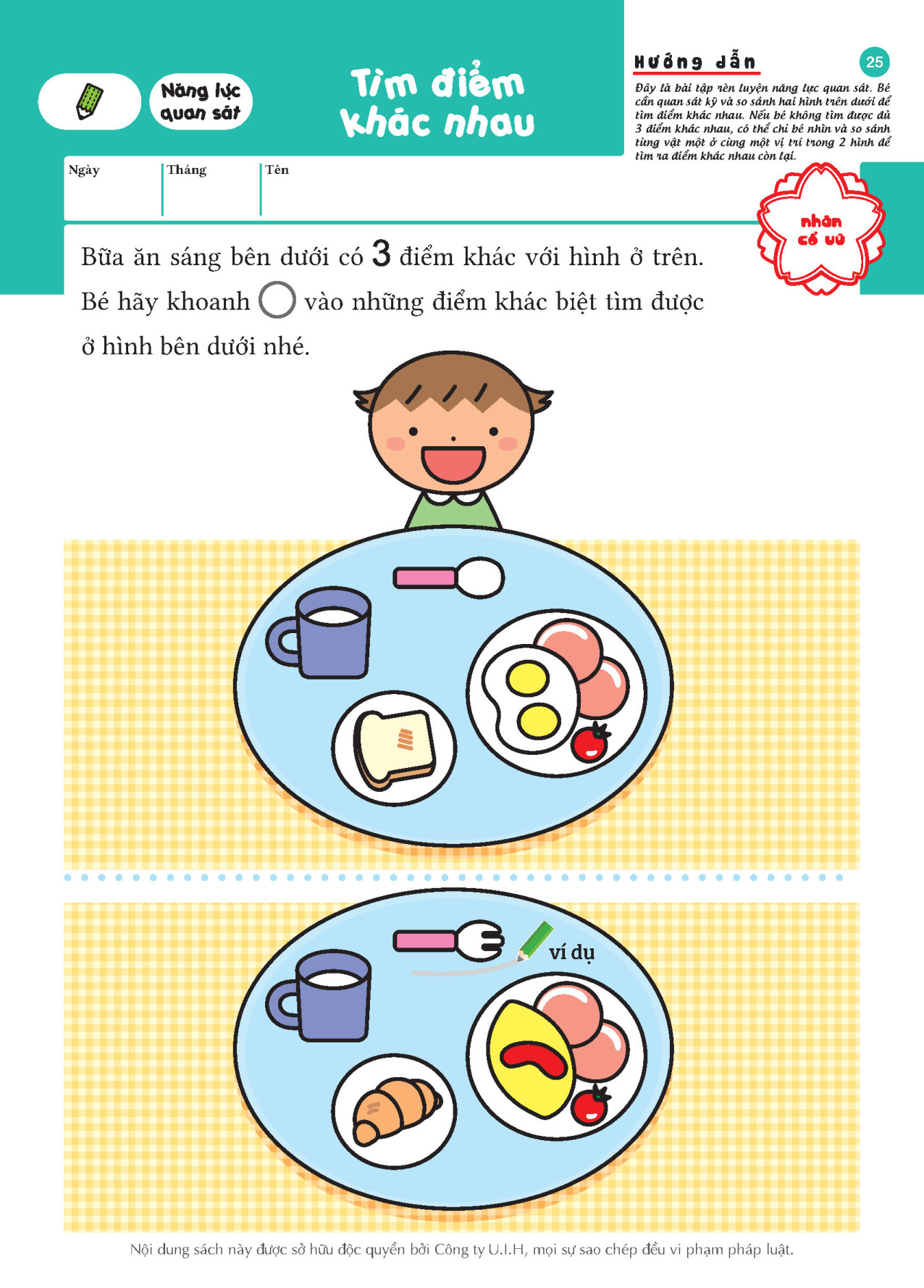 SÁCH THIẾU NHI CHO TRẺ 3-4 TUỔI_Tư duy