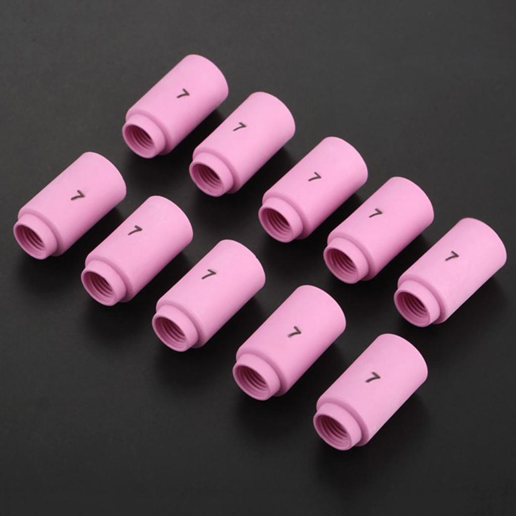 13N11 # 7 TIG Alumina Nozzle Shield Cup for WP9 20 25 TIG Torch 10 Pieces