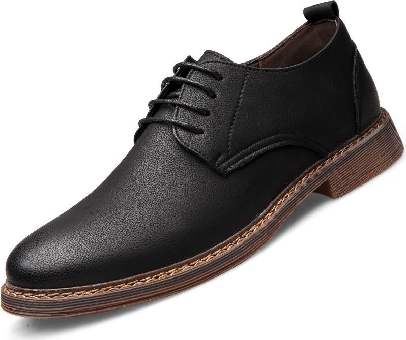 British business casual shoes pointed lace-up trendy wild dress shoes