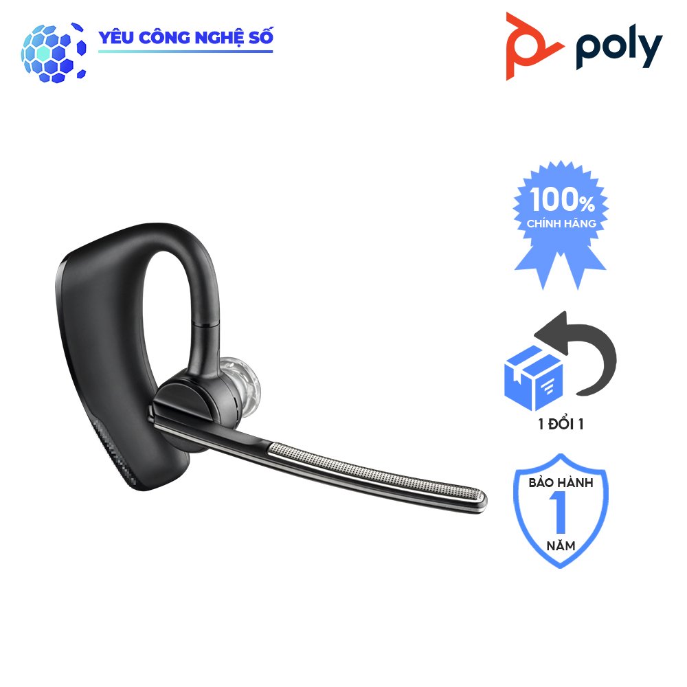 [Tặng áo khoác nam trị giá 250k] Tai Nghe Không Dây Nhét Tai, Bluetooth, Có Mic Khử Tiếng Ồn Poly Plantronics Voyager Legend  - Hàng chính hãng