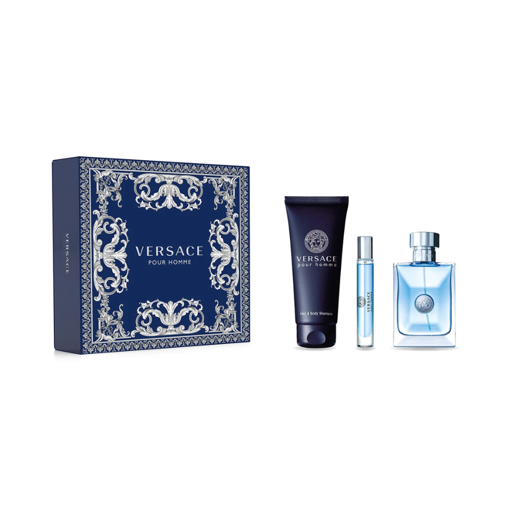 VERSACE Pour Homme EDT 100ml Gift Set 7200633 bộ quà tặng nước hoa nam và sữa tắm gội nam