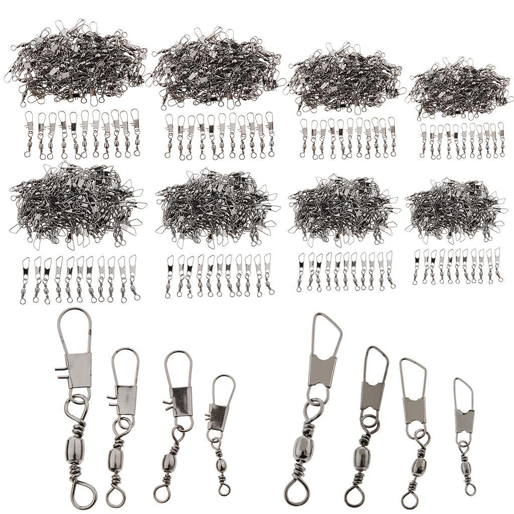 100pcs Ball Bearing Swivel Fishing Swivel with Knob 5B