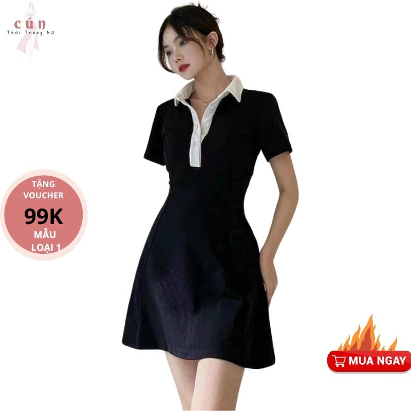 Đầm Polo Siêu Xinh Vải Poly Chất Lượng Cao-Siêu Mát-Co giãn tốt- Bền Bỉ- Không nhăn- Không bai nhão