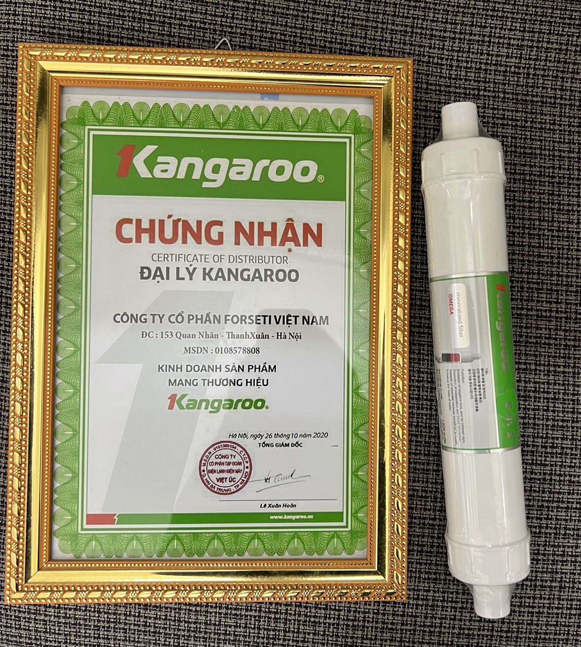 Hàng chính hãng LÕI LỌC NƯỚC KANGAROO HYDROGEN SỐ 10 OMEGA 5 IN 1 có thể dùng cho: KG100HU, KG100HU+, KG100MED, KG100EED, KG100EED IoT, KG100HK, KG10A4, KG100HP, KG100HG Các dòng mới: KG100HED IoT, KGY1MED