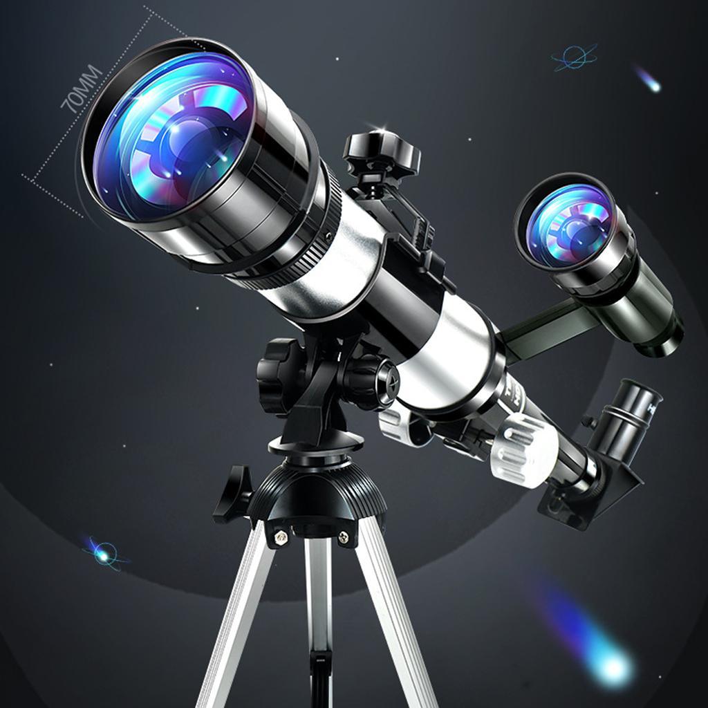Portable 70mm Astronomical Reflector Telescope  Durable No-tool Set Up