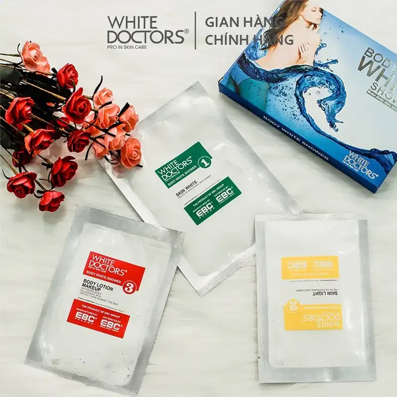 Kem Tắm Trắng White Doctors Body White Shower 6 gói
