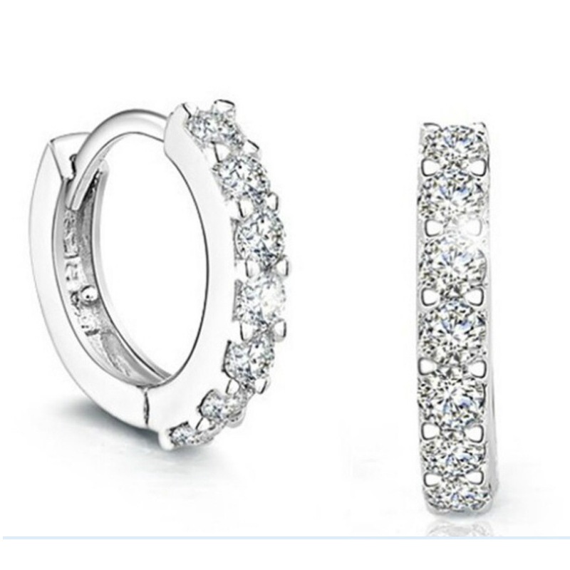 Bông tai nữ đính hạt đá zircon sang trọng siêu đẹp