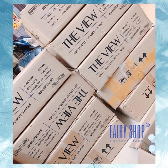Nước Ngâm Lens FAIRY SHOP CONTACT LENS Chuyên Dụng Angle Eyes/ Fairy Eyes/ Care THE VIEW 160ml &amp; 360ml Cao cấp
