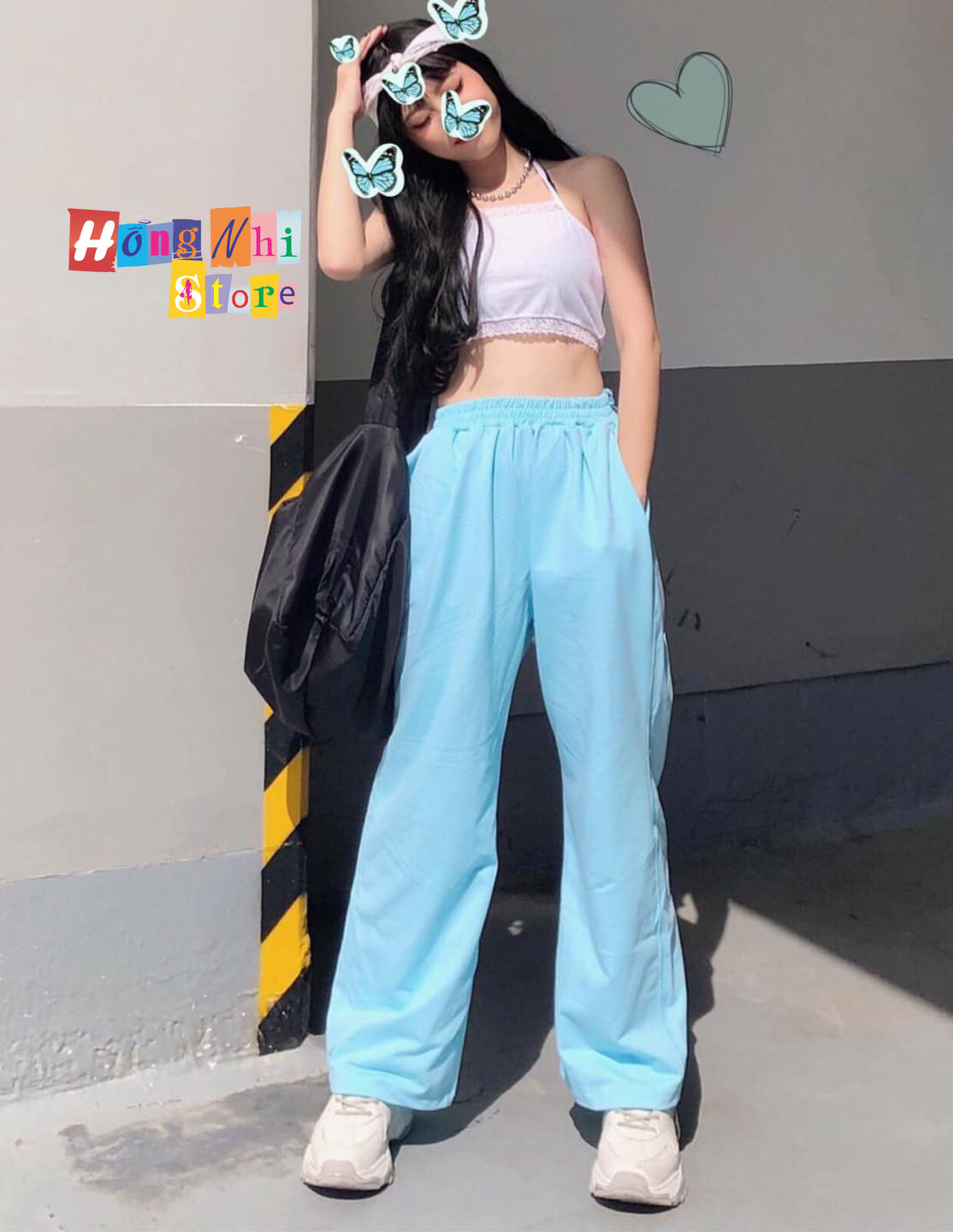 Quần Jogger Basic Ulzzang Unisex Jogger Trơn Dây Rút Lai Ống Rộng - MM