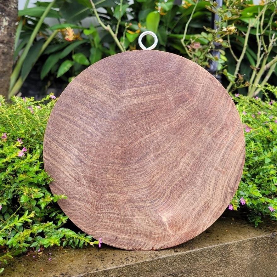 Combo 2 thớt gỗ nghiến đường kính 30cm dầy 4cm