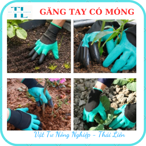 Găng tay làm vườn có móng vuốt chuyên dụng - Độ bền cao, chống thấm nước, dễdàng đào xới đất, Co giãn đàn hồi rất êm ái