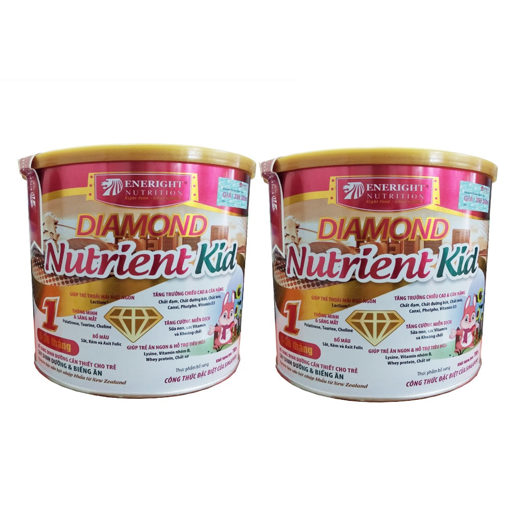 Combo 2 hộp Eneright Diamond Nutrient Kid 1 900 gr : cho trẻ suy dinh dưỡng thấp còi từ 6- 36 tháng