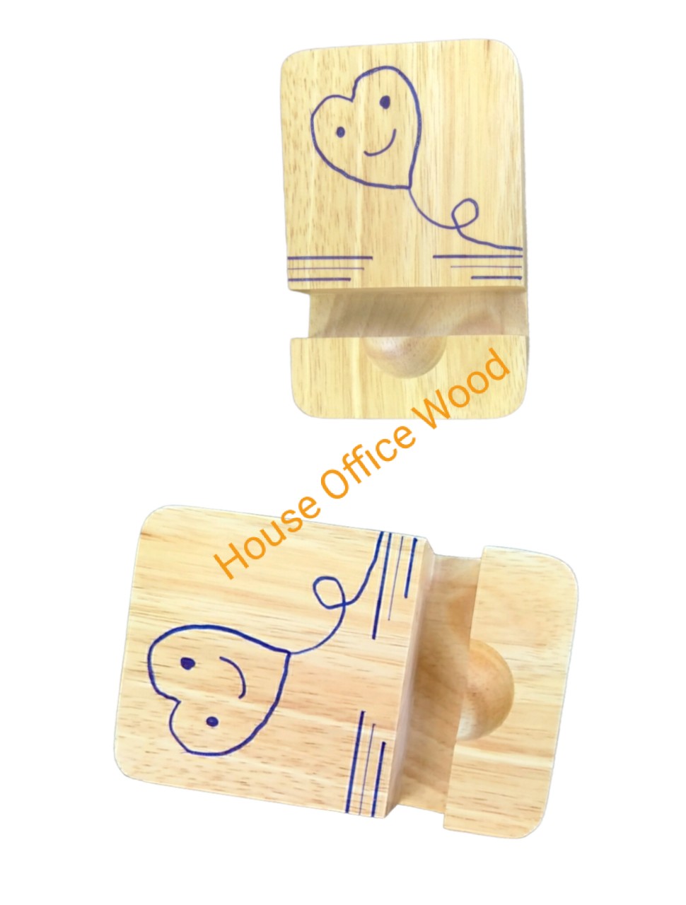 Đế điện thoại gỗ, giá để điện thoại House Office Wood Kích thước Rộng 7x Dài 11x Dầy 2,5cm