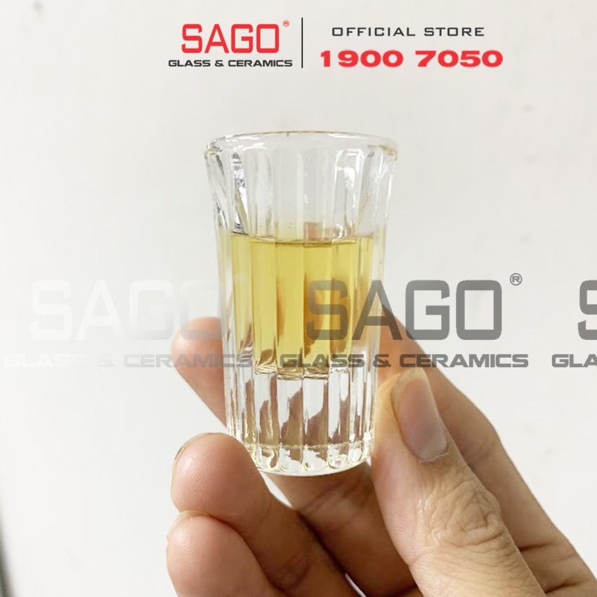 Ly Thủy Tinh  Stripes Shot 22ml |  Thủy Tinh Cao Cấp