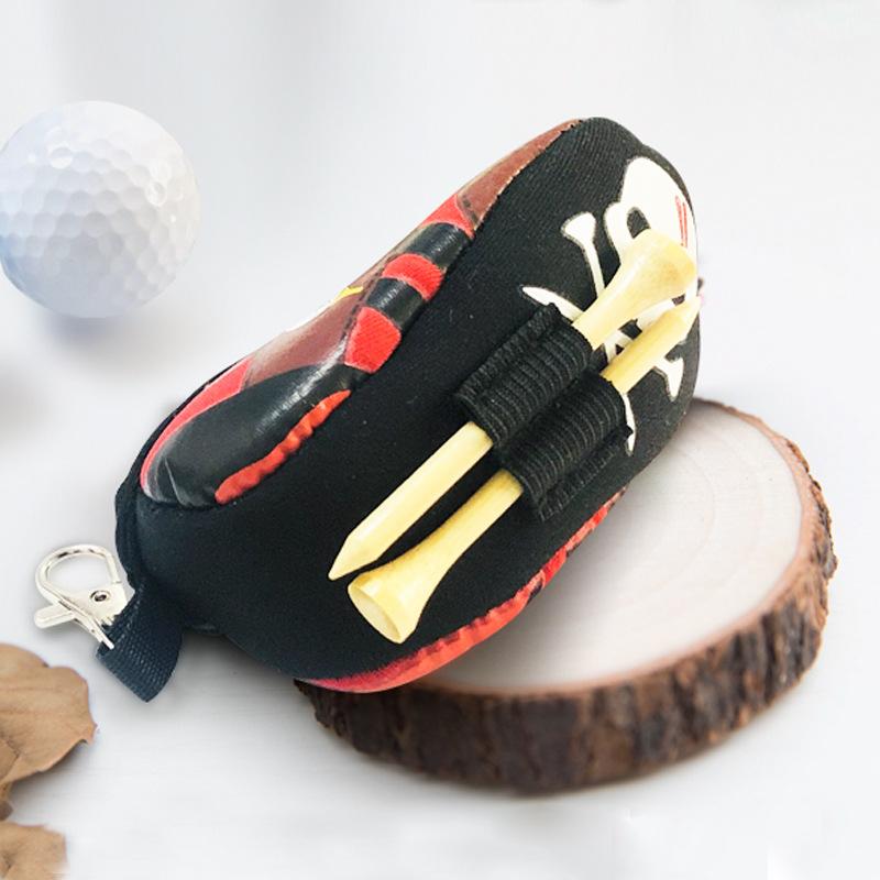 Mini Túi Bóng Golf Di Động Nhỏ Thắt Lưng Túi Tee Giá Đỡ Giày Chơi Golf Colorblock Không Gian Bông Thắt Lưng Túi Túi Túi Có Carabiner Color: 1pcs green