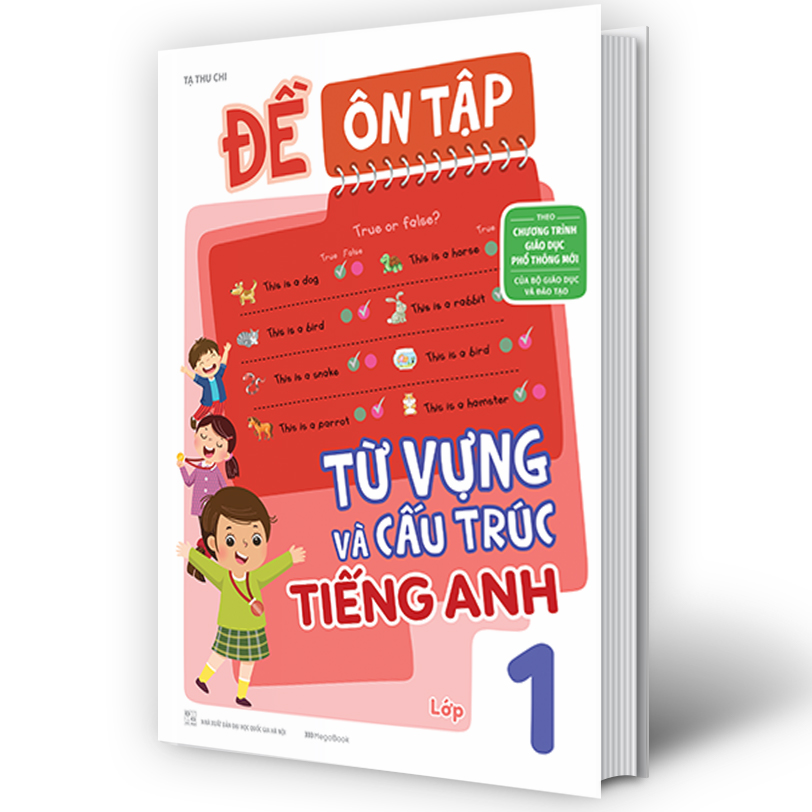 Đề ôn tập từ vựng và cấu trúc tiếng Anh lớp 1