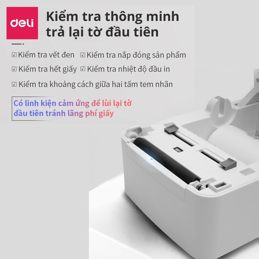 Máy In Nhiệt Deli Cao Cấp Chính Hãng - In Đơn Hàng, Hóa Đơn, Bill TMĐT - Kết Nối USB - DL-720C