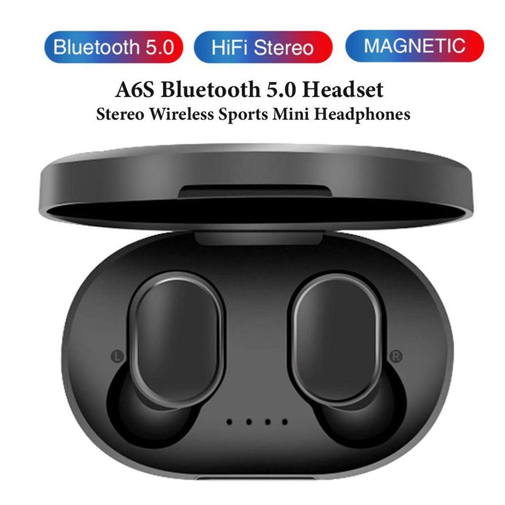 4xA6S Headset Bluetooth5.0 Earphone Headphone Stereo Black