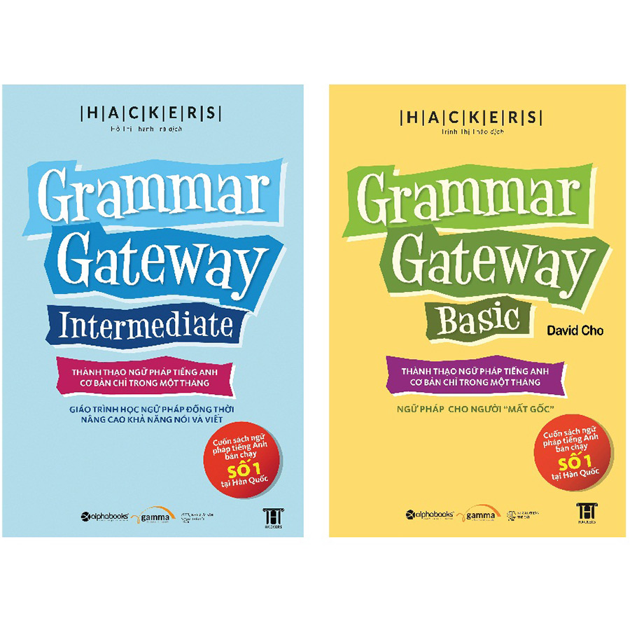 Combo 2 Cuốn: Hackers Grammar Gateway Basic + Intermediate