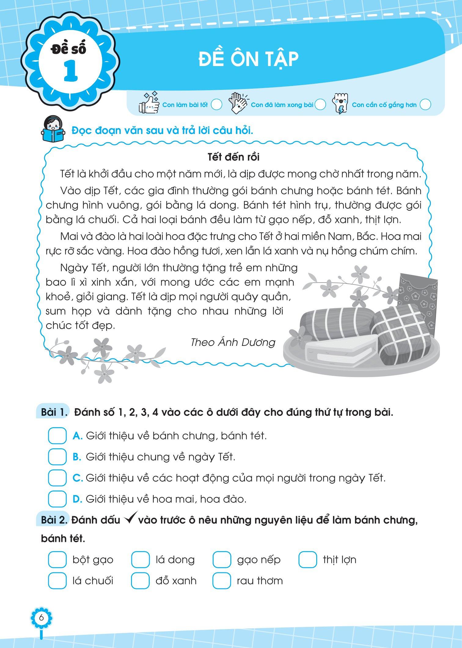 Đề Ôn Luyện Và Tự Kiểm Tra Tiếng Việt Lớp 2 - Tập 2
